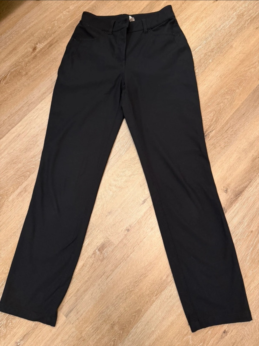 Lululemon Black Straight-Leg Stretch Pants Five-Pocket Women’s Size 2